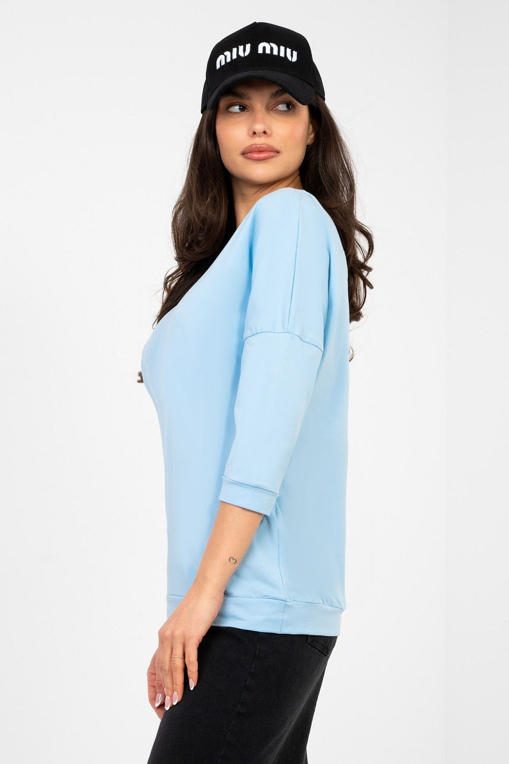 Bluzka Model RV-BZ-A1192.71 Light Blue - Rue Paris - obrazek 3