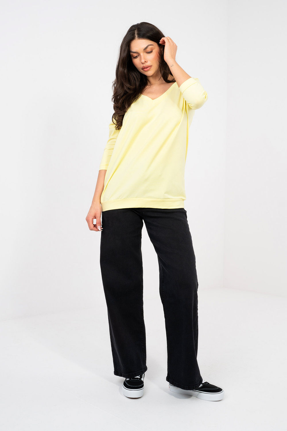 Bluzka Model RV-BZ-A1192.71 Light Yellow - Rue Paris - obrazek 2