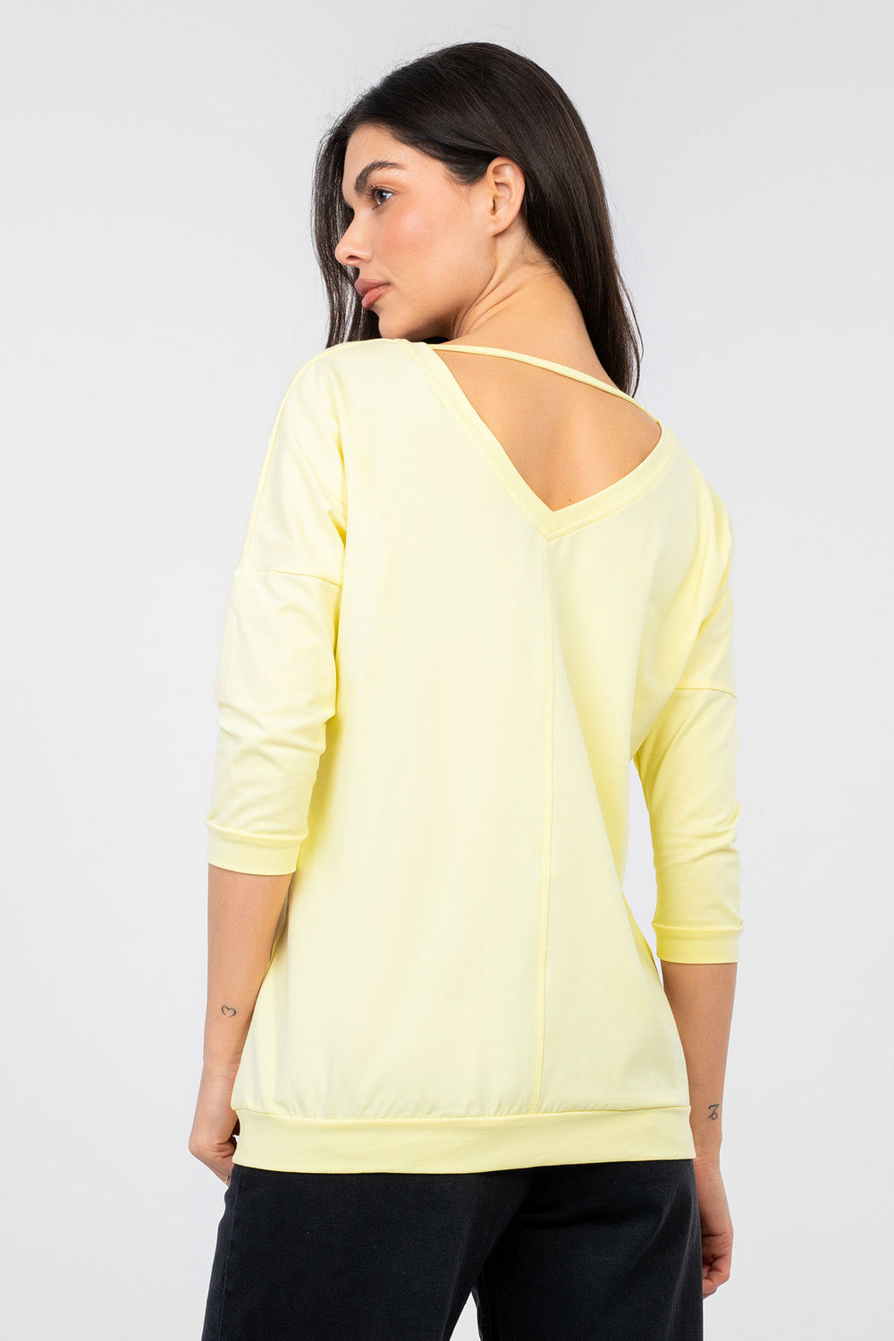 Bluzka Model RV-BZ-A1192.71 Light Yellow - Rue Paris - obrazek 3