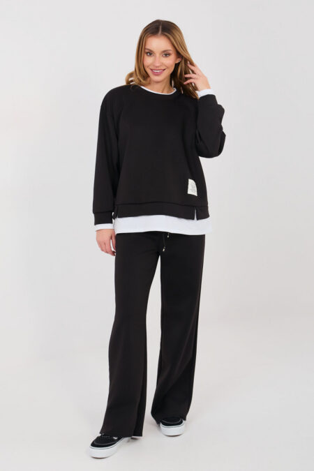 Spodnie Komplet Model IT-KMPL-22230.18 Black - Rue Paris
