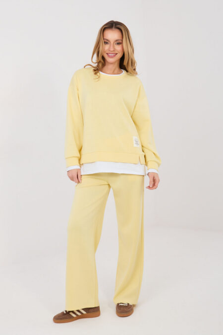 Spodnie Komplet Model IT-KMPL-22230.64 Light Yellow - Rue Paris