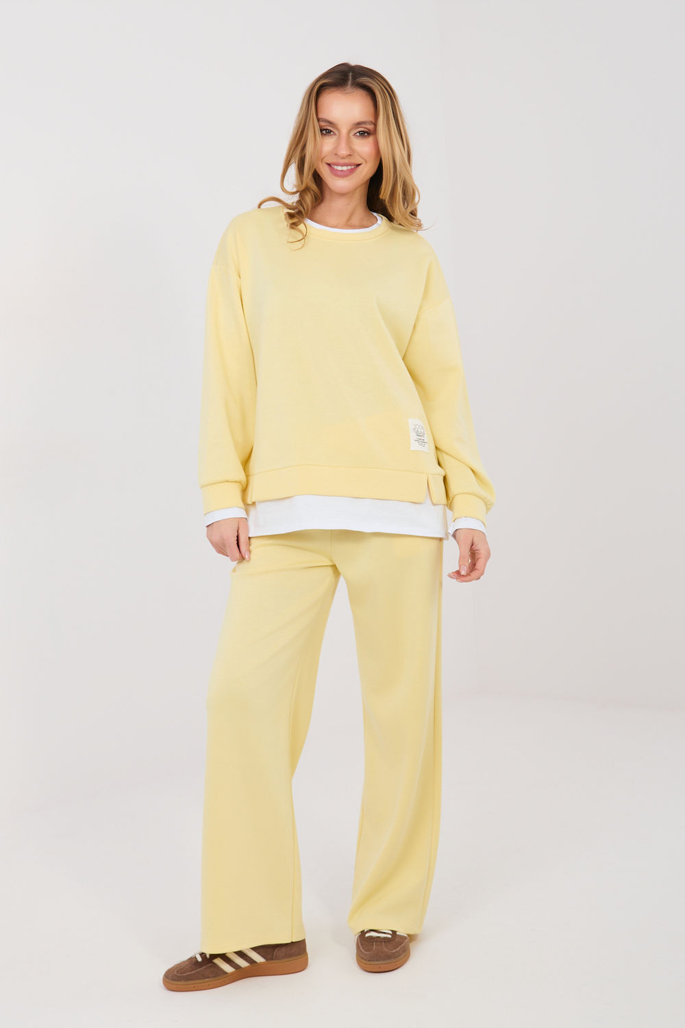 Spodnie Komplet Model IT-KMPL-22230.64 Light Yellow - Rue Paris