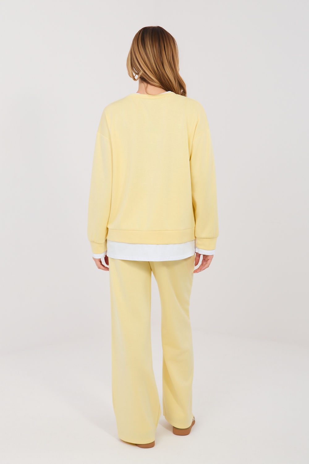 Spodnie Komplet Model IT-KMPL-22230.64 Light Yellow - Rue Paris - obrazek 3