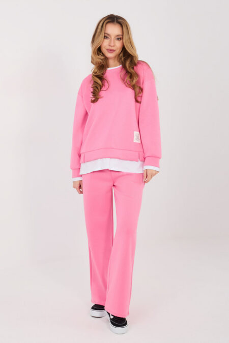 Spodnie Komplet Model IT-KMPL-22230.64 Dark Pink - Rue Paris
