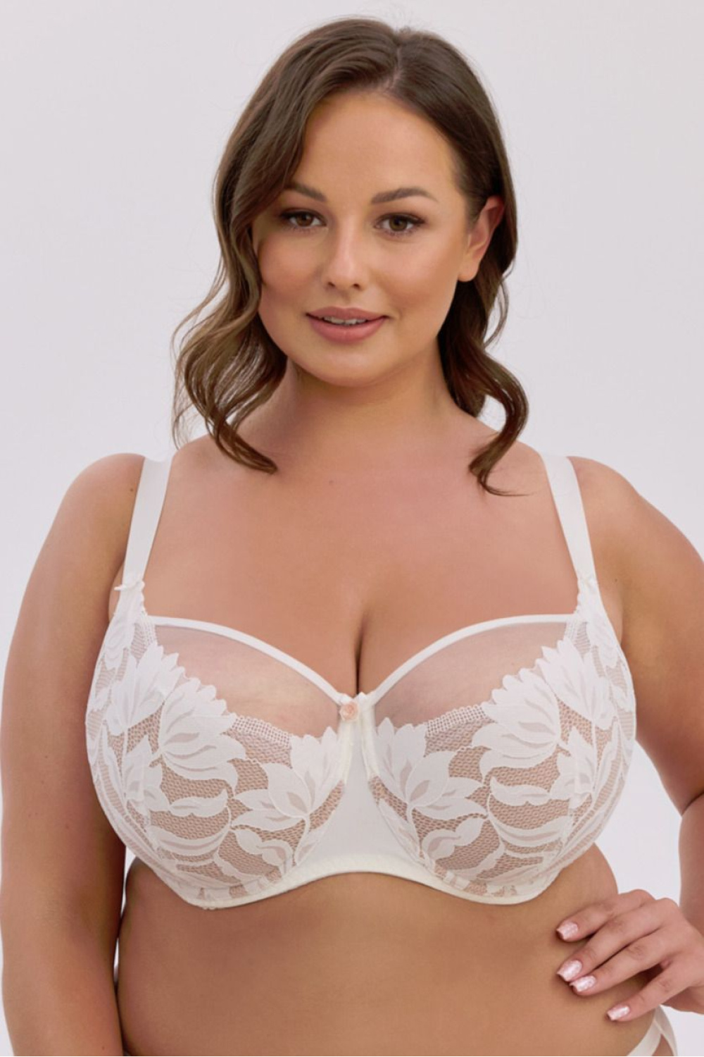 Biustonosz Soft Biustonosz Semi-Soft Model Keto 1134M Maxi Ecru/Mocca - Gaia