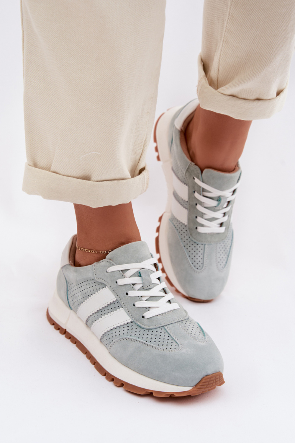 Buty Sportowe Model Marceline 26SP17-01 Mint - Step in style - obrazek 3