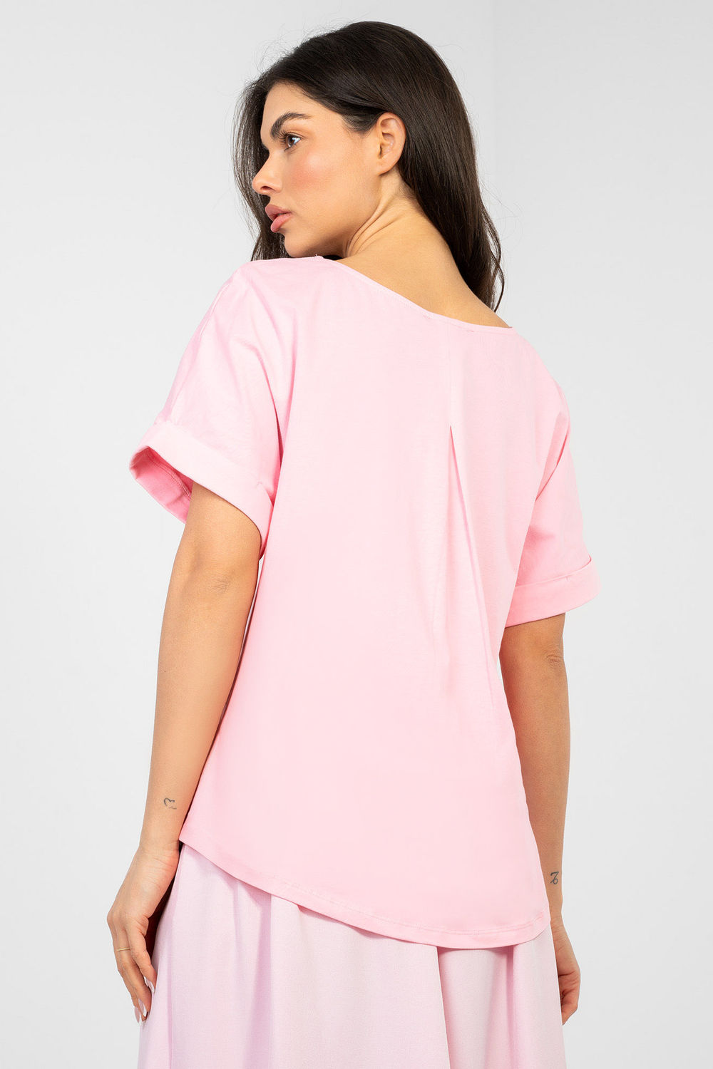 Bluzka Model RV-BZ-A1185.19 Light Pink - Rue Paris - obrazek 3