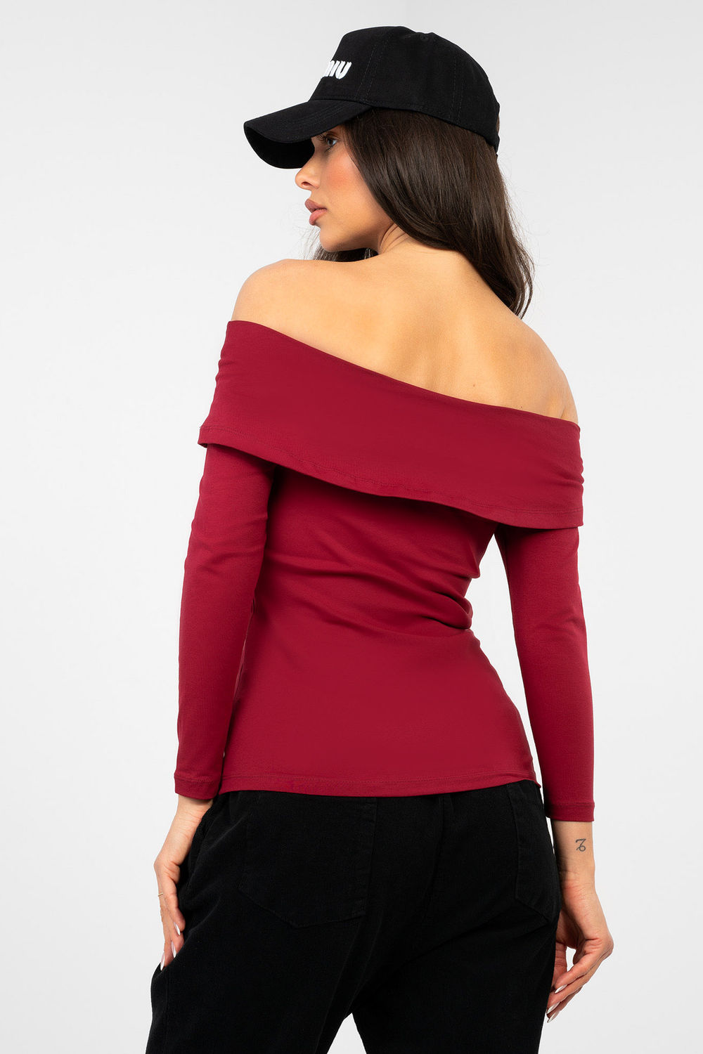 Bluzka Model RV-BZ-A1194.25 Bordo - Rue Paris - obrazek 3