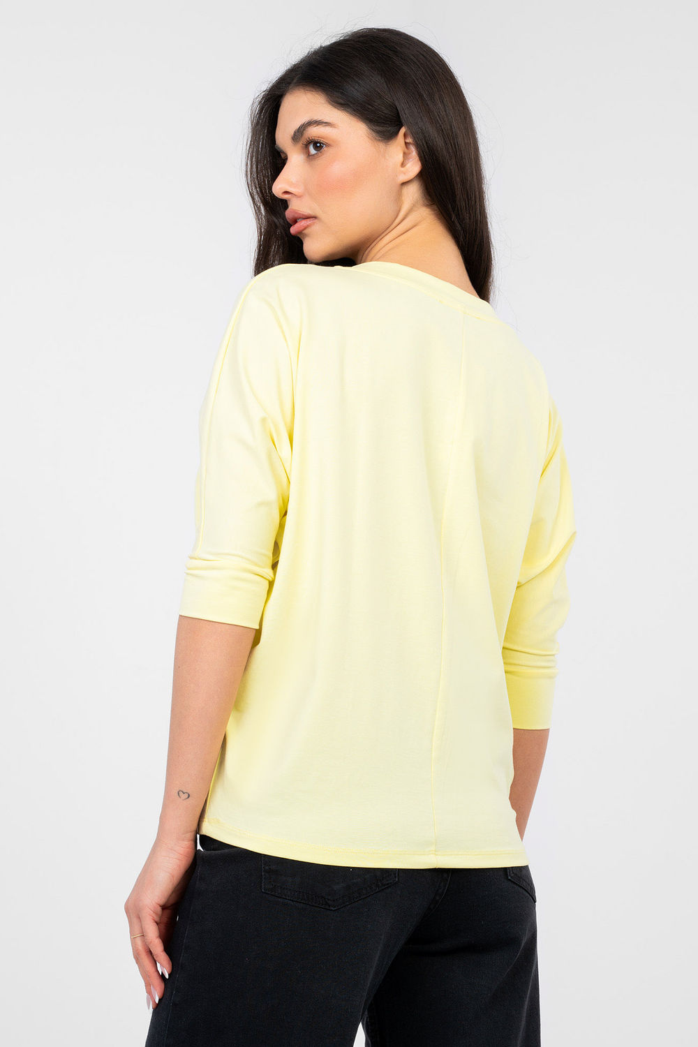 Bluzka Model RV-BZ-A1186.89 Light Yellow - Rue Paris - obrazek 3