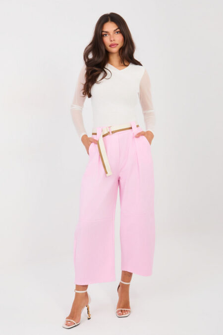Spodnie Damskie Model IT-SP-FL9929-1.74 Light Pink - Rue Paris