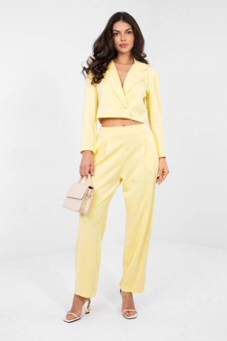 Spodnie Komplet Model IT-KMPL-22255.20 Light Yellow - Rue Paris