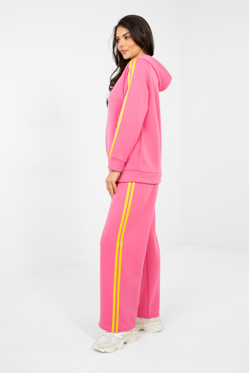 Spodnie Komplet Model IT-KMPL-21782.91 Dark Pink - Rue Paris - obrazek 2