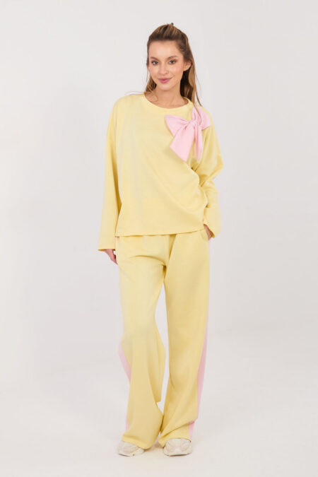 Spodnie Komplet Model IT-KMPL-22220.69 Light Yellow - Rue Paris