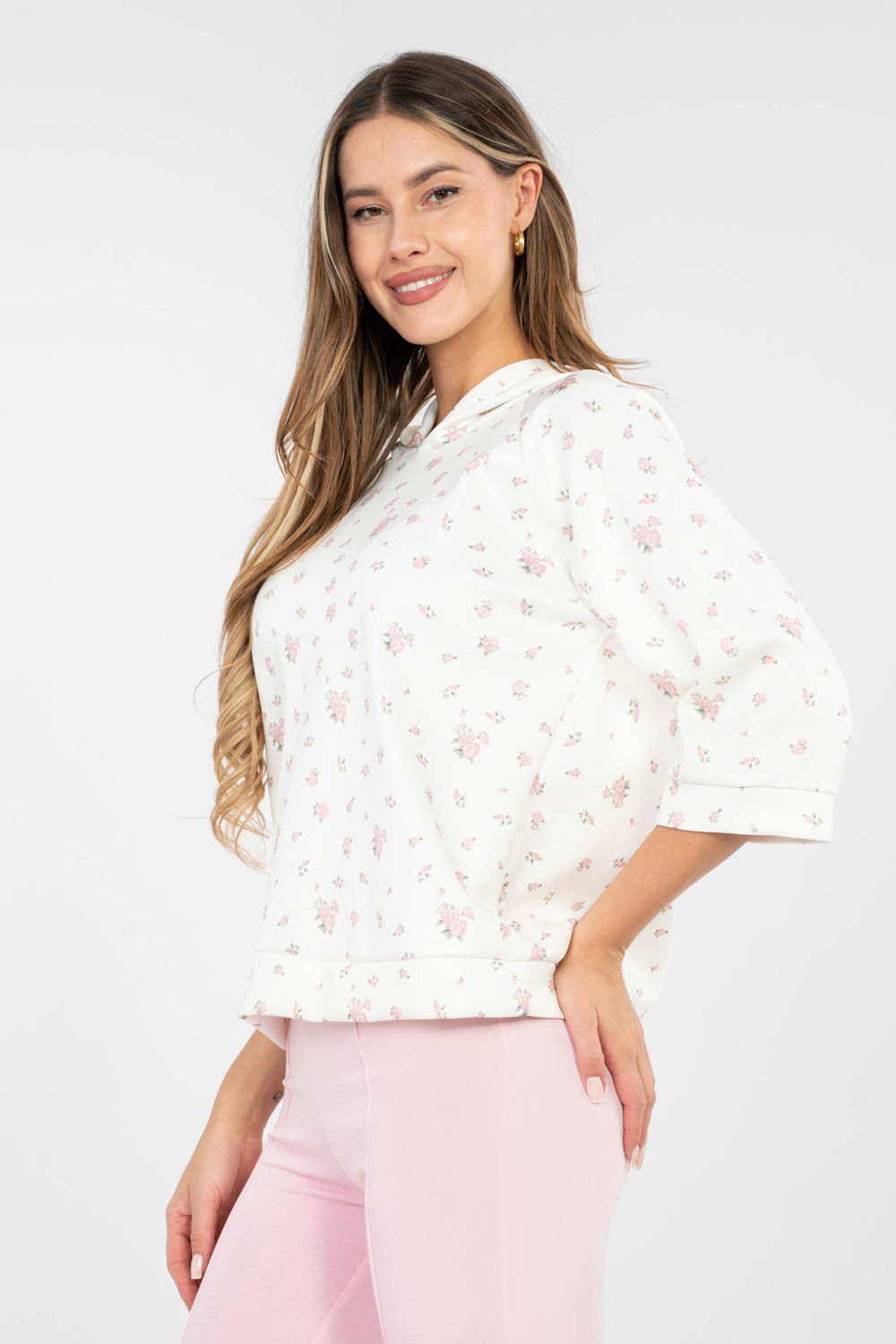Bluza Damska Model IT-BZ-22278.74 Ecru - Italy Moda - obrazek 4