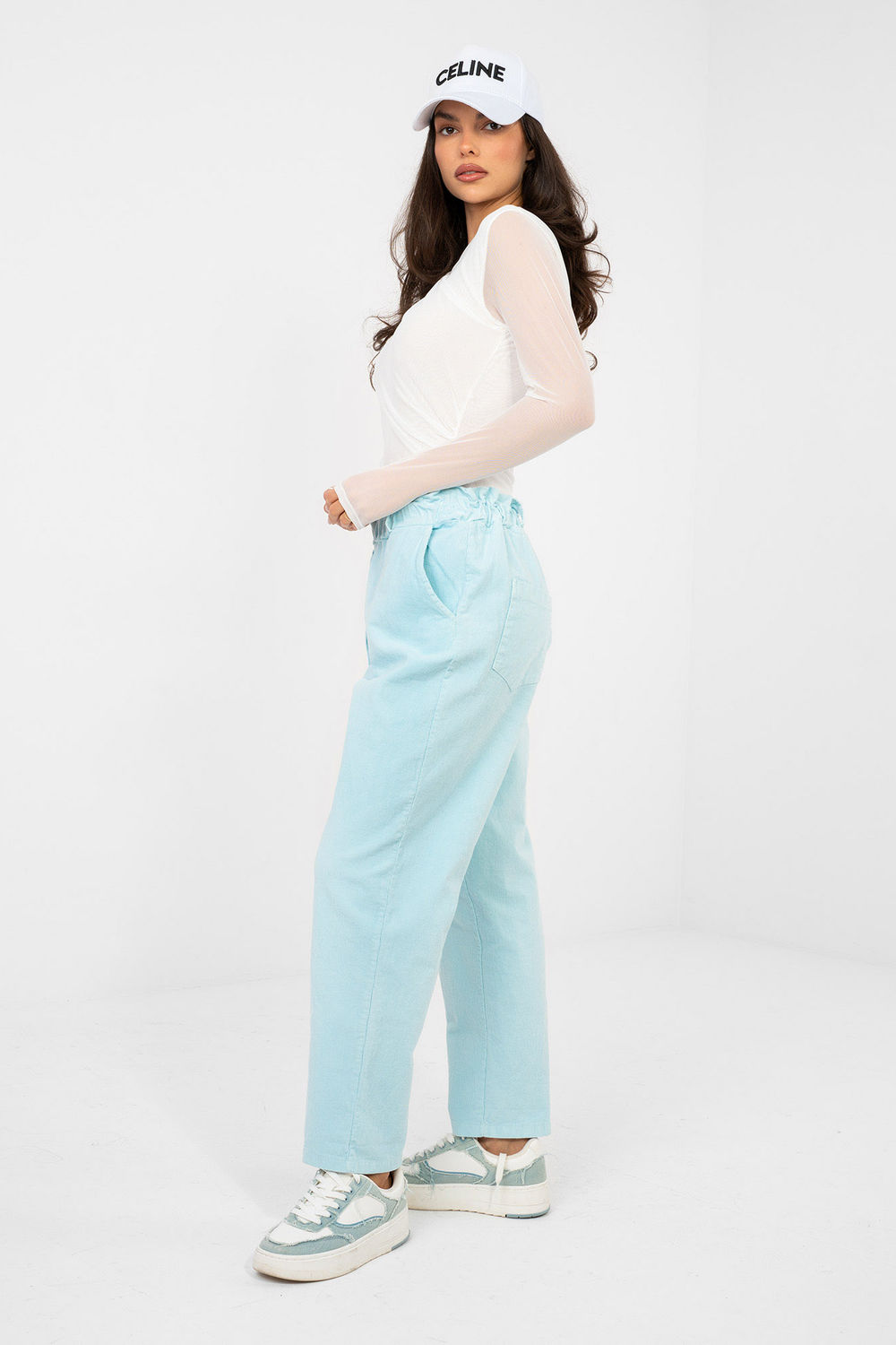 Spodnie Damskie Model MI-SP-2689.47 Light Blue - Italy Moda - obrazek 3