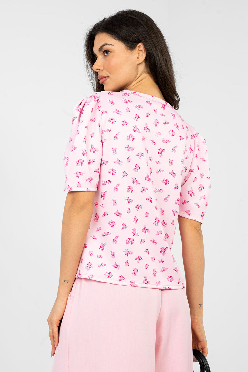 Bluzka Model MI-BZ-A2985.97 Light Pink - Italy Moda - obrazek 3