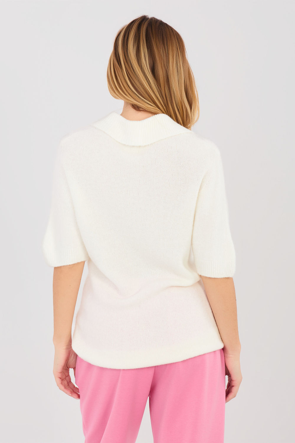 Sweter Damski Model MI-SW-0120.16 Ecru - Italy Moda - obrazek 3