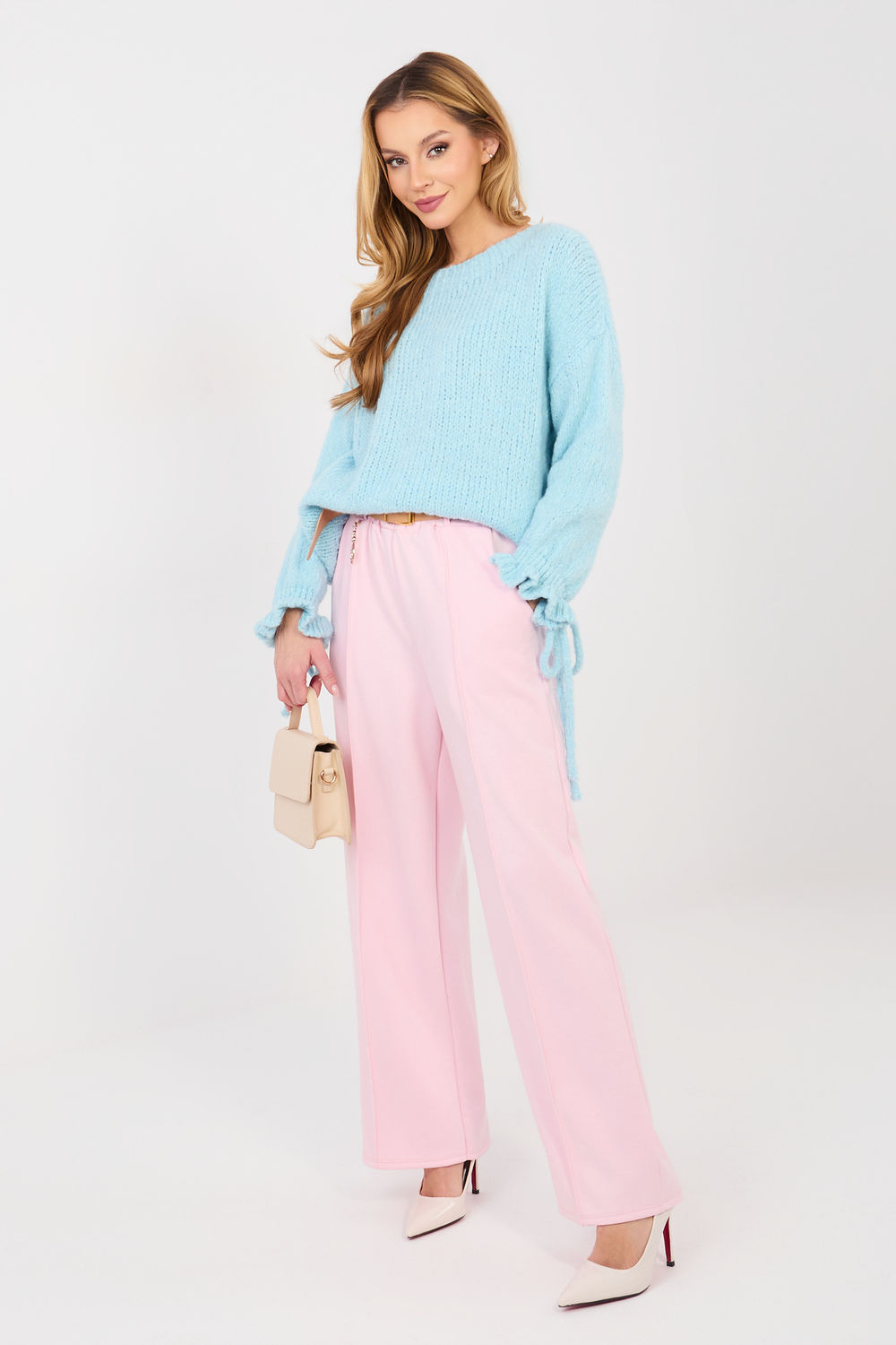 Sweter Damski Model MI-SW-1512.28 Light Blue - Italy Moda - obrazek 2