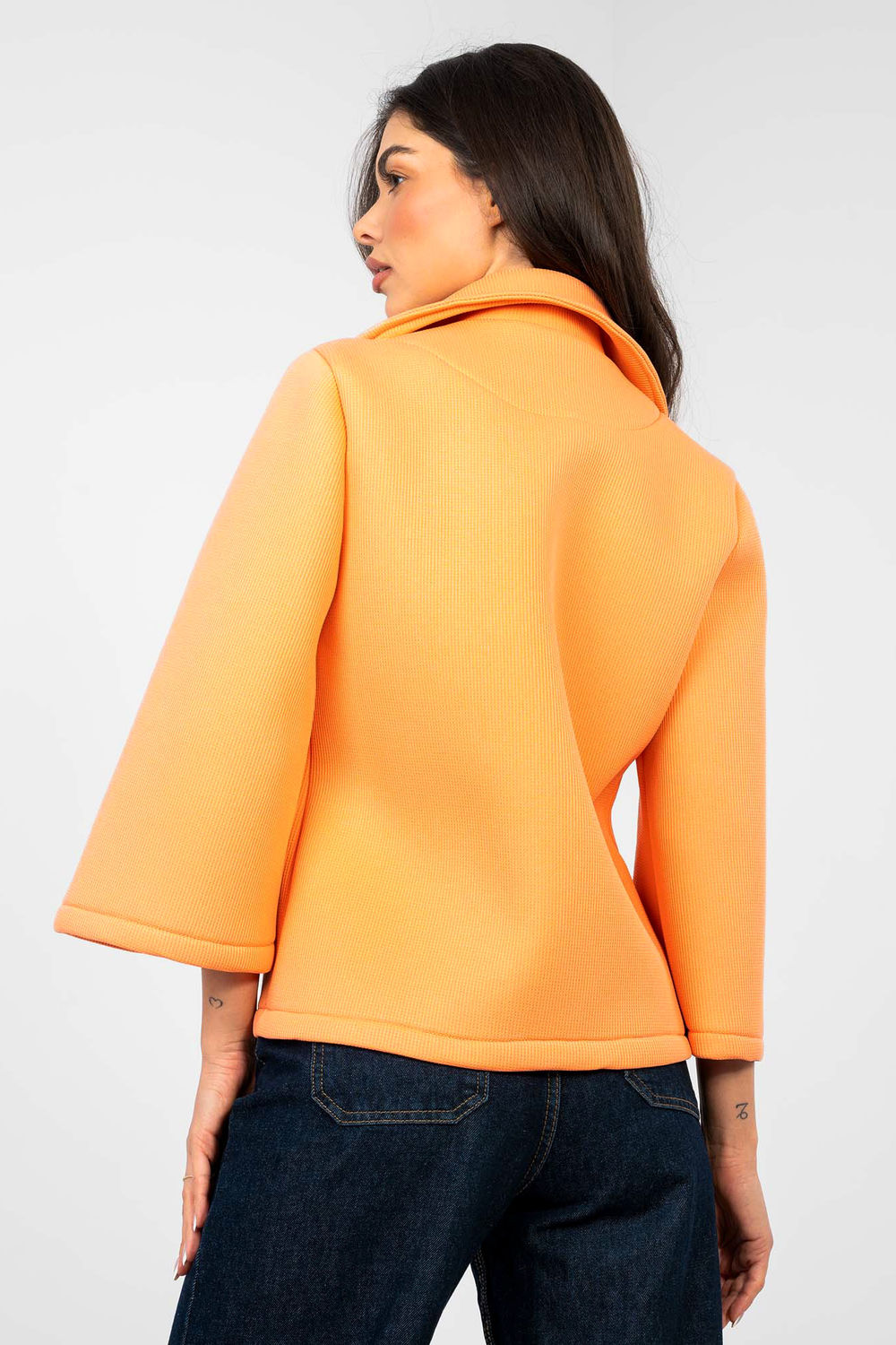 Płaszcz Damski Model IT-KR-95965.05 Light Orange - Factory Price - obrazek 3