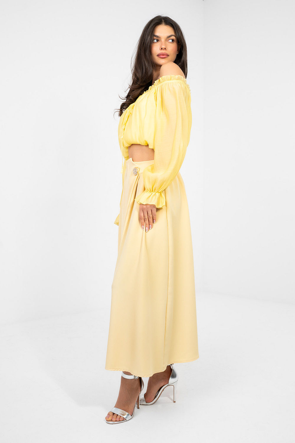 Spódnica Model IT-SD-81036.82 Light Yellow - Factory Price - obrazek 2