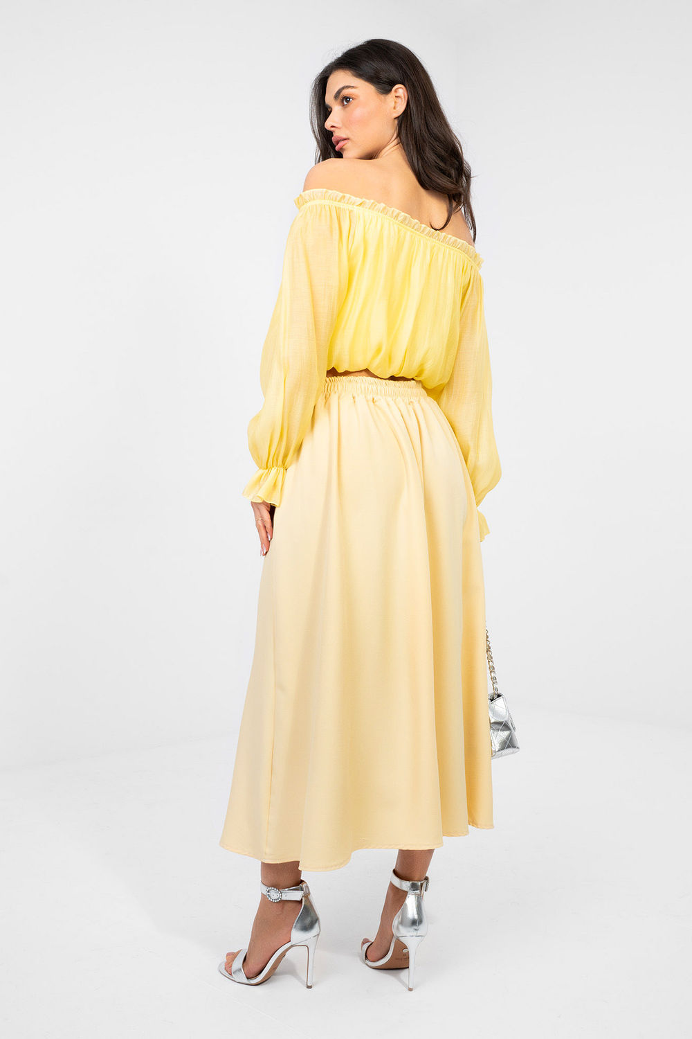 Spódnica Model IT-SD-81036.82 Light Yellow - Factory Price - obrazek 3