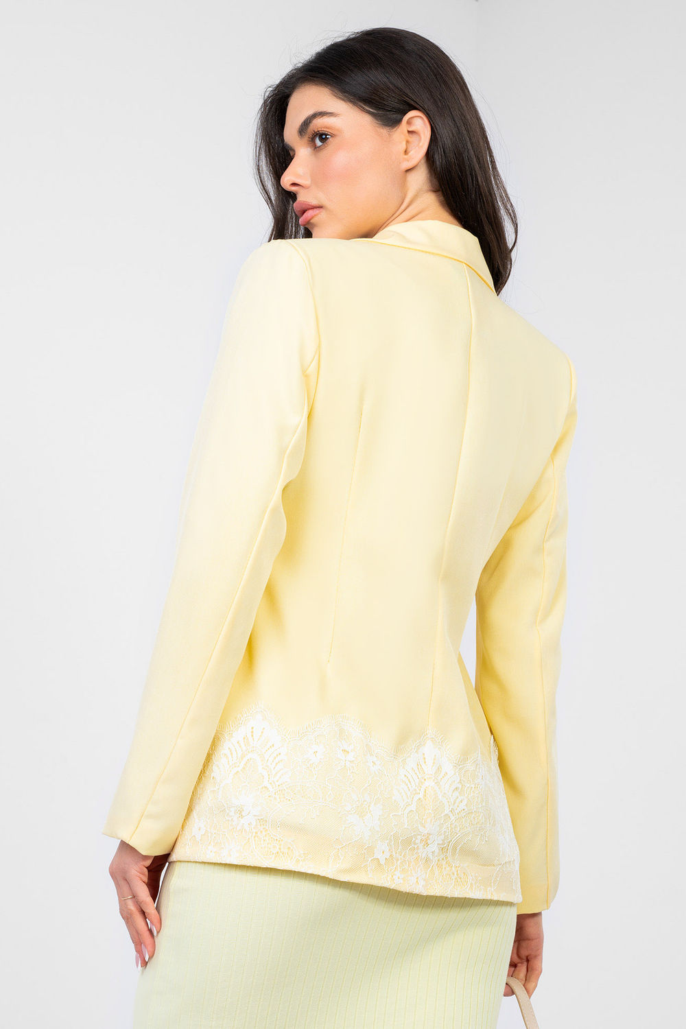 Marynarka Model IT-MA-60128.07 Light Yellow - Factory Price - obrazek 3