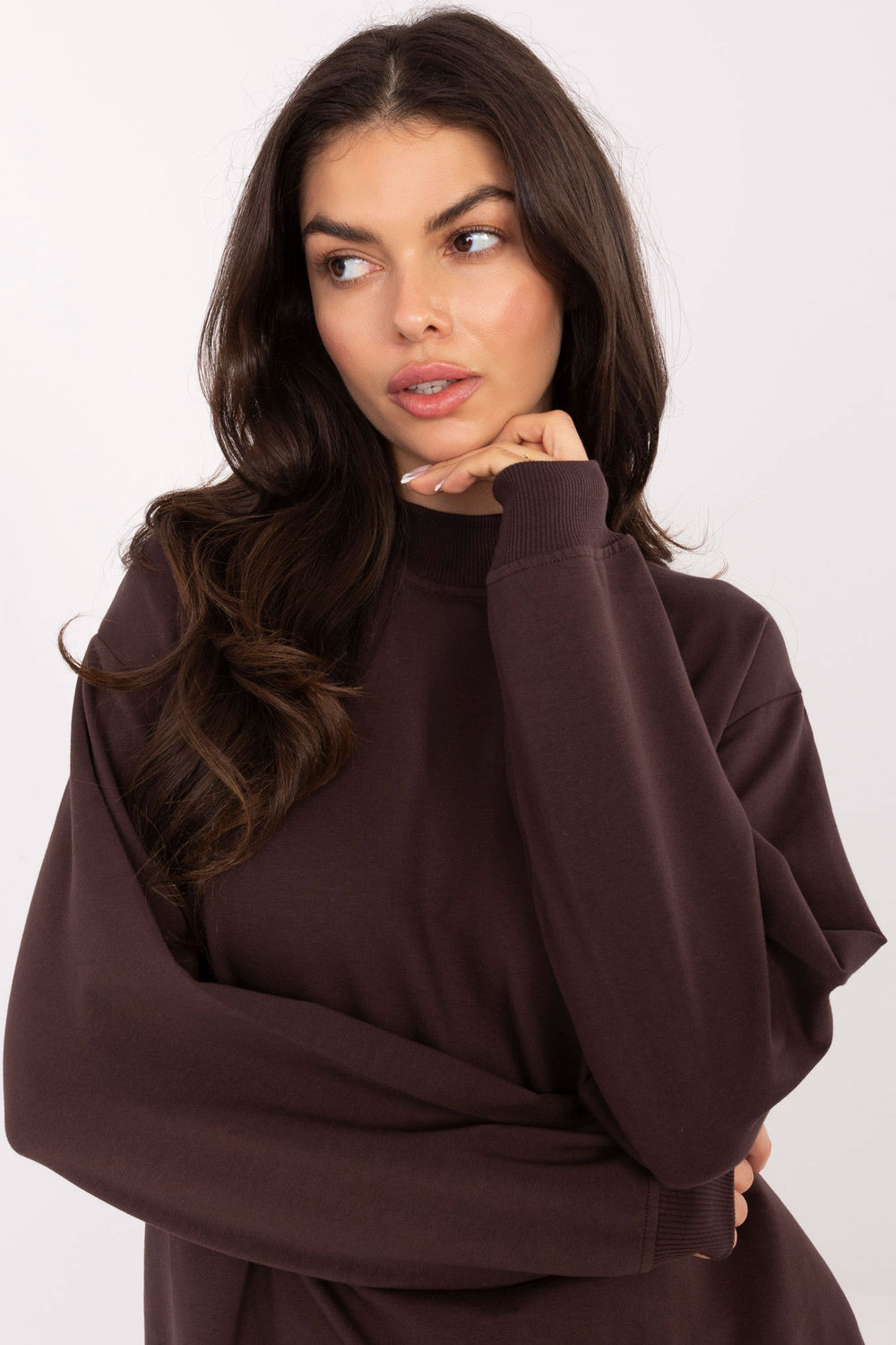 Bluza Damska Model RV-BL-5185.70P Dark Brown - BFG
