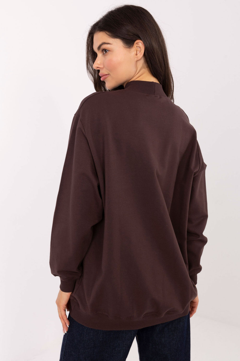 Bluza Damska Model RV-BL-5185.70P Dark Brown - BFG - obrazek 3