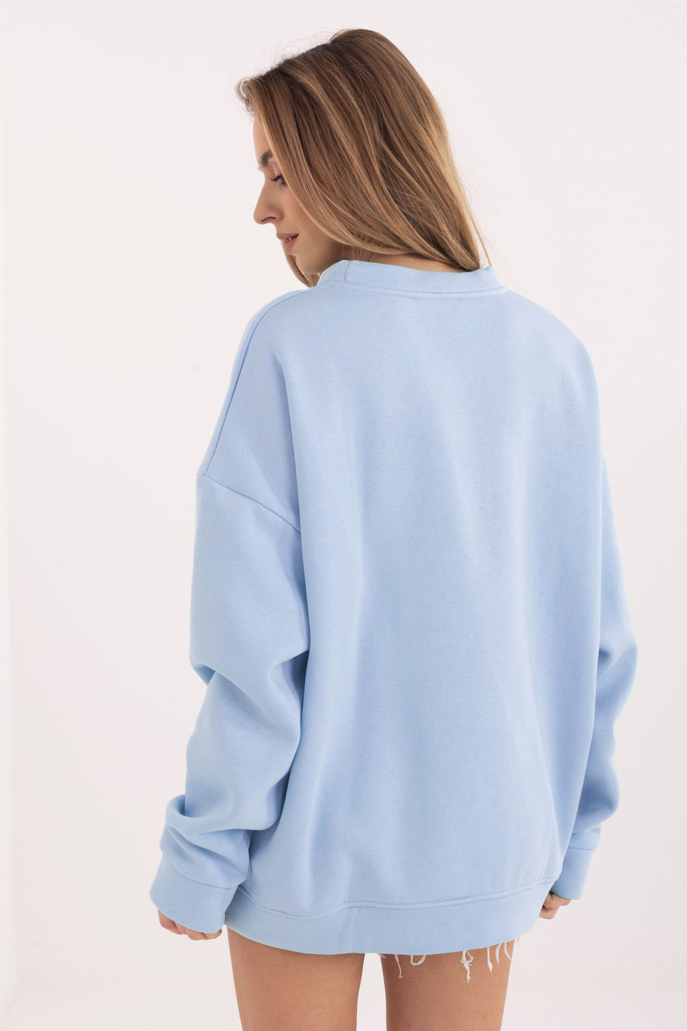Bluza Damska Model RV-BL-A1036.64 Light Blue - Rue Paris - obrazek 3