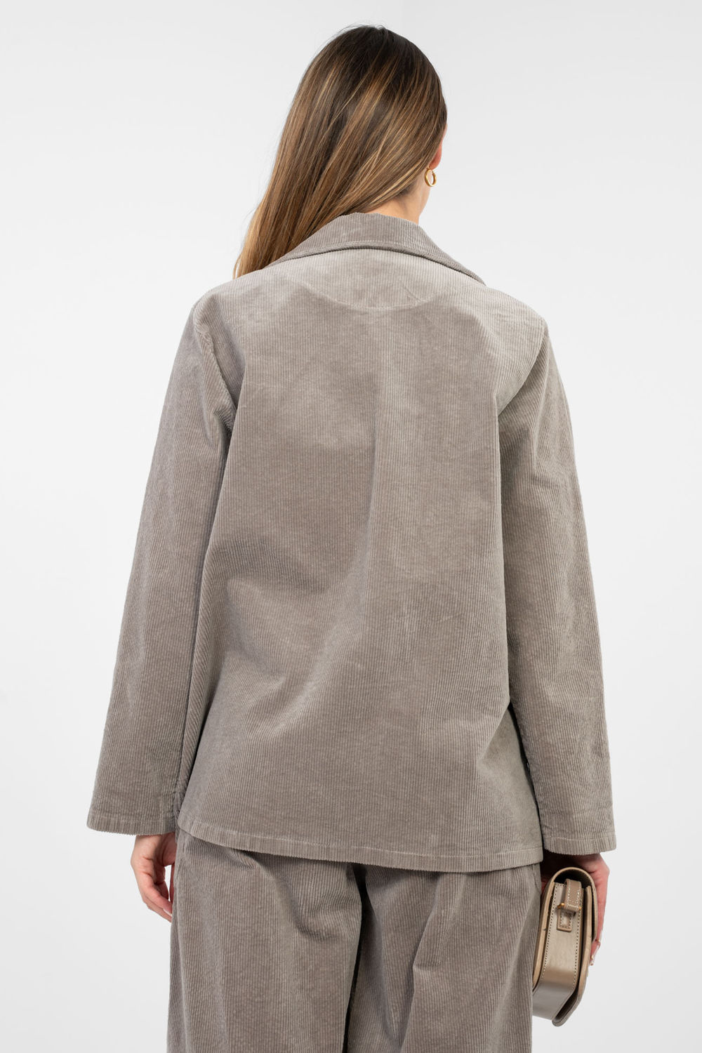 Marynarka Model IT-MA-FL9958.87 Dark Beige - Rue Paris - obrazek 3