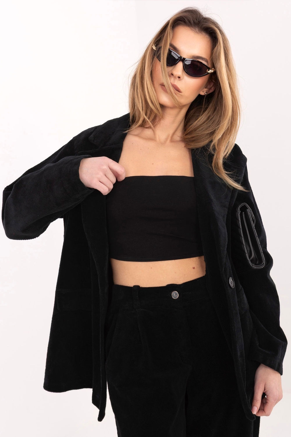 Marynarka Model IT-MA-FL9958.90 Black - Rue Paris - obrazek 4
