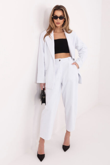 Spodnie Damskie Model IT-SP-FL8916.13 White - Rue Paris