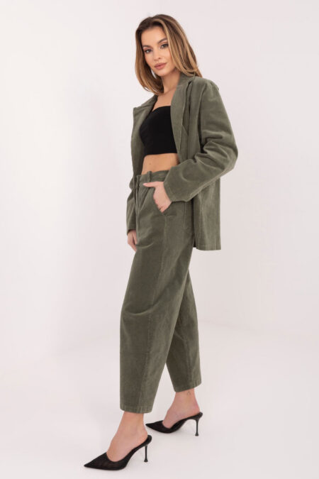 Spodnie Damskie Model IT-SP-FL8916.80 Khaki - Rue Paris