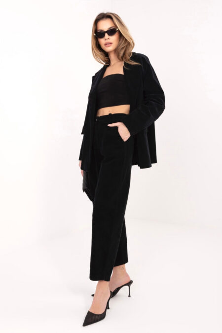 Spodnie Damskie Model IT-SP-FL8916.80 Black - Rue Paris