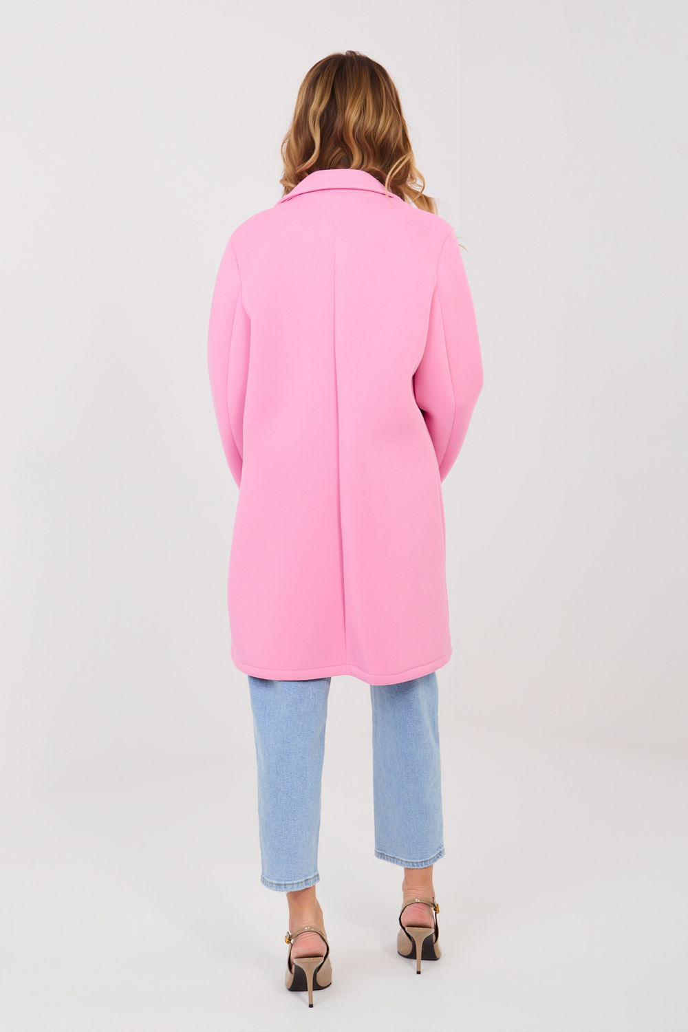 Płaszcz Damski Model IT-PL-FL8153-1.04 Pink - Rue Paris - obrazek 3
