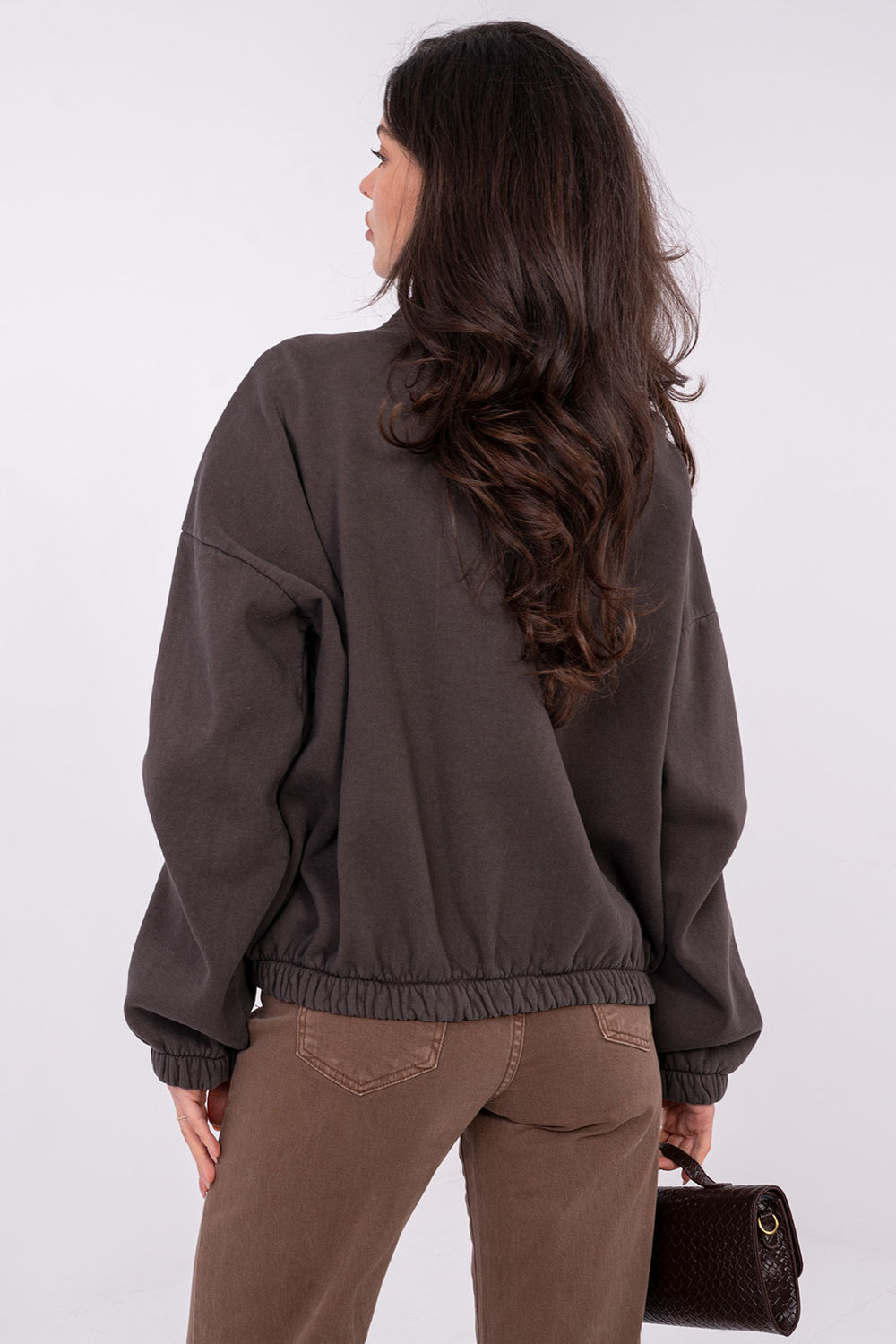 Bluza Damska Model WT-BL-A1460.19P Dark Brown - Factory Price - obrazek 3