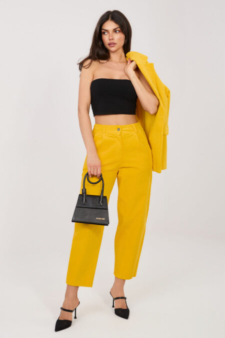 Spodnie Damskie Model IT-SP-FL8916.80 Yellow - Rue Paris