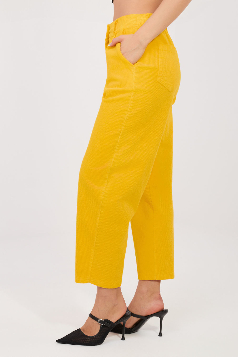Spodnie Damskie Model IT-SP-FL8916.80 Yellow - Rue Paris - obrazek 2