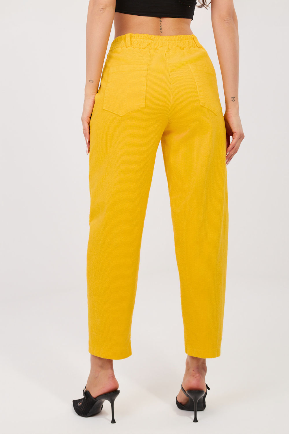 Spodnie Damskie Model IT-SP-FL8916.80 Yellow - Rue Paris - obrazek 3