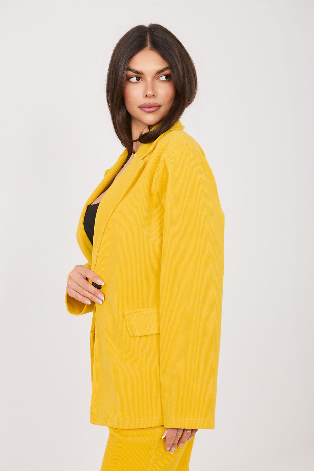 Marynarka Model IT-MA-FL9958.87 Yellow - Rue Paris - obrazek 2