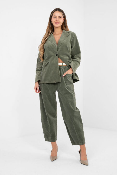 Spodnie Damskie Model IT-SP-FL9665.14 Khaki - Rue Paris