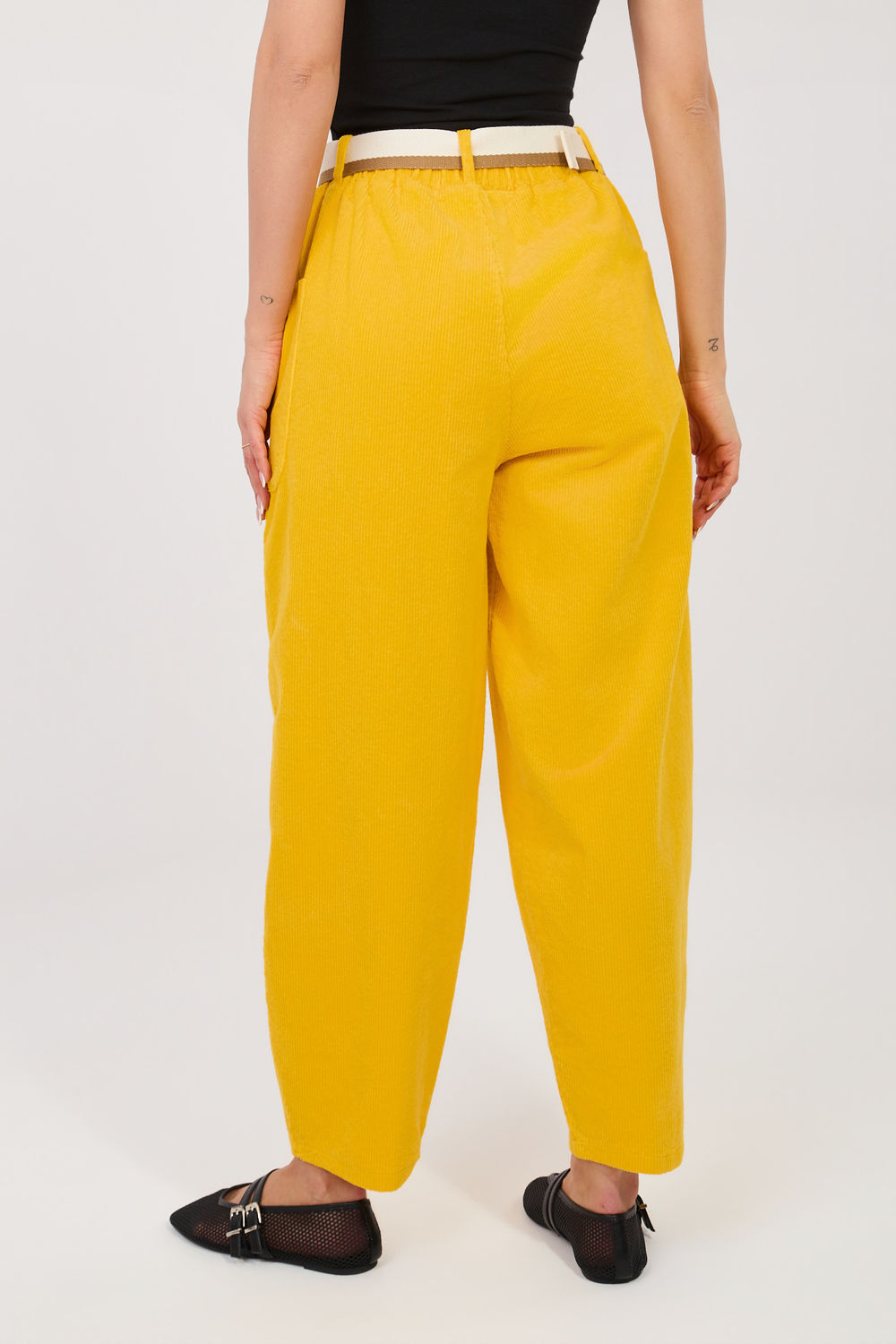 Spodnie Damskie Model IT-SP-FL9665.78 Yellow - Rue Paris - obrazek 2