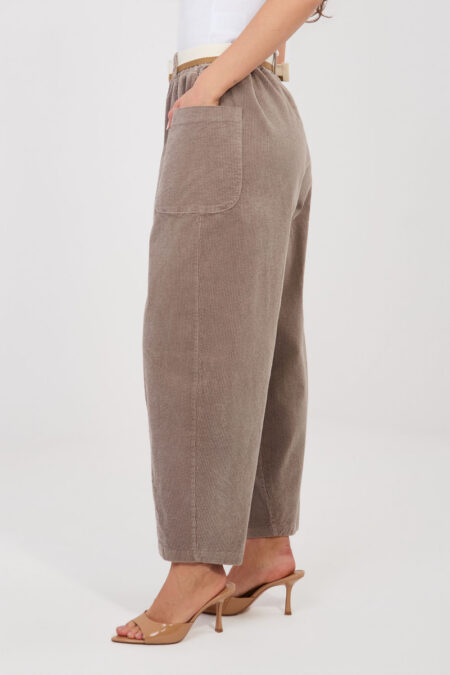 Spodnie Damskie Model IT-SP-FL9665.78 Dark Beige - Rue Paris