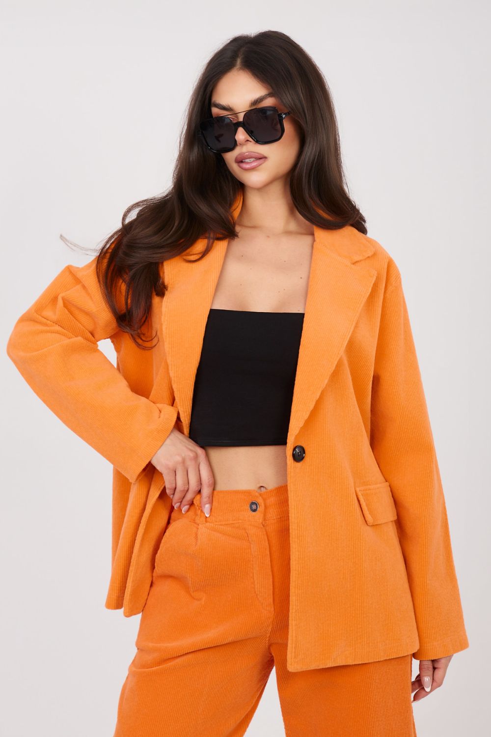 Marynarka Model IT-MA-FL9958.87 Orange - Rue Paris - obrazek 3