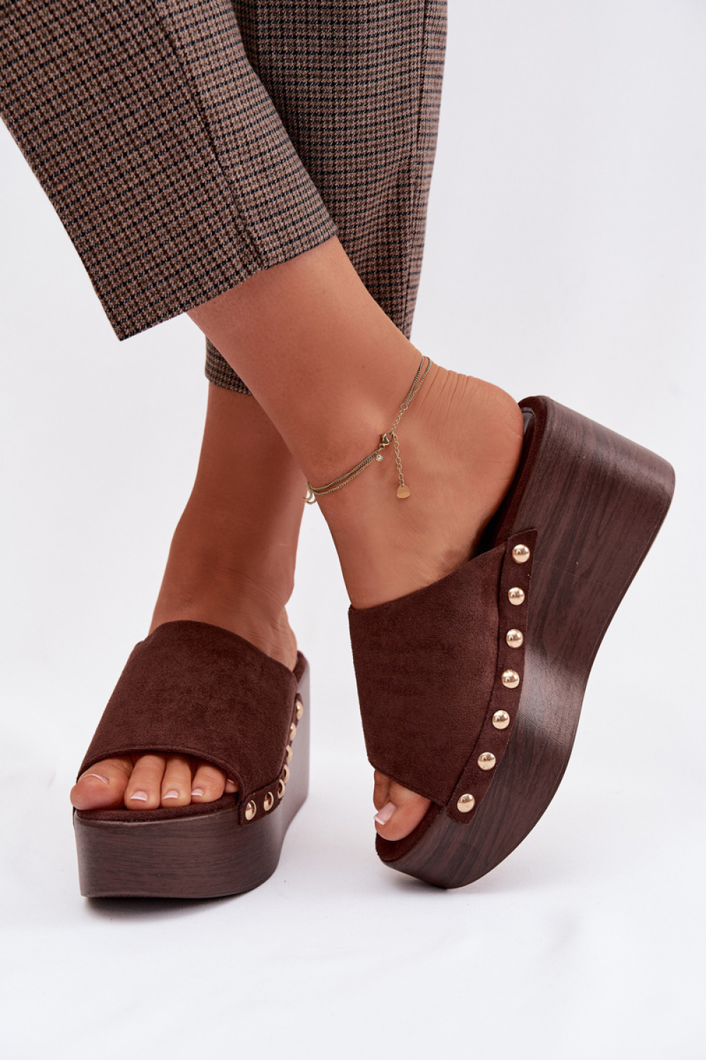 Sandał Klapki Model Helivina DM487 Brown - Step in style