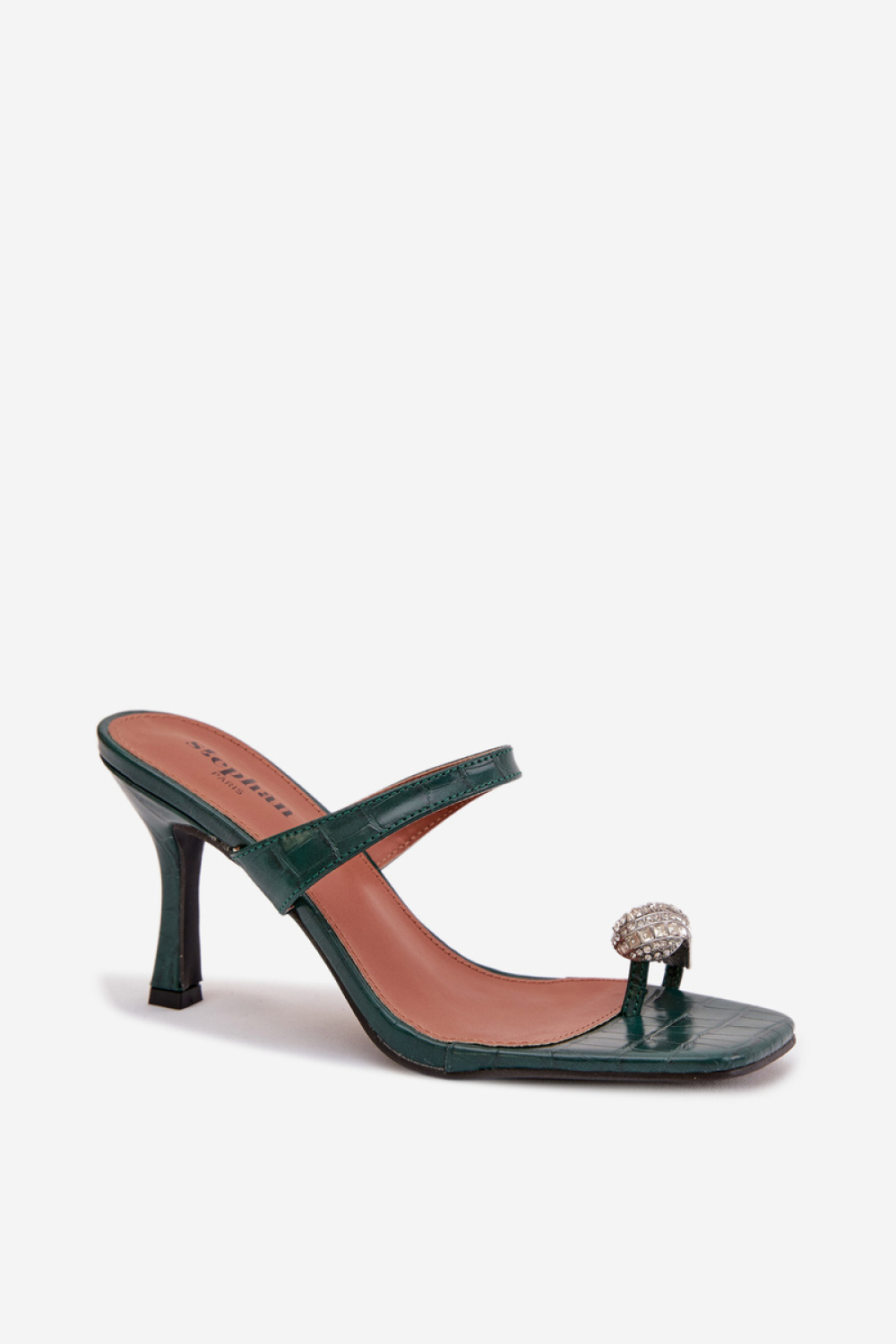Sandał Klapki Model Lorissa P-1499 Bottle Green - Step in style - obrazek 2