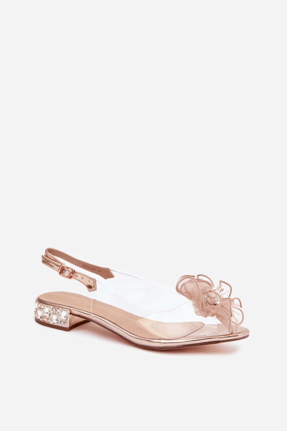 Sandały Model DA MR52-230 Pink Gold - Step in style - obrazek 2