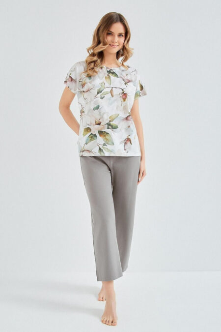Piżama Damska Model Diana 3607 White - Taro
