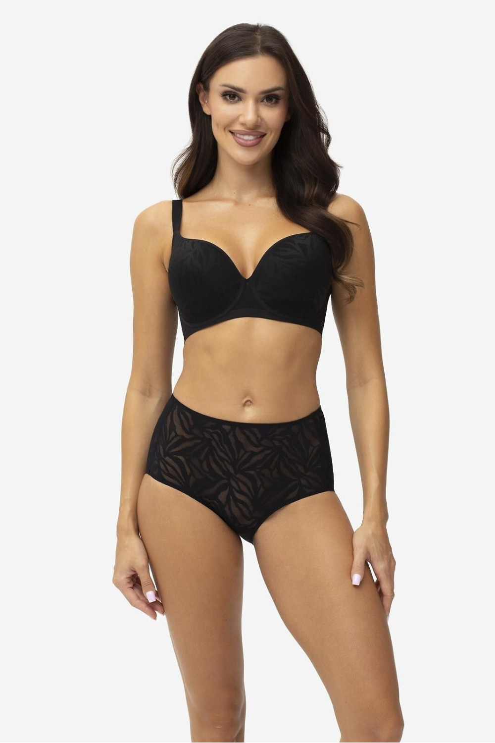 Biustonosz push up Biustonosz Usztywniany Model Fuller Black - Gatta - obrazek 2