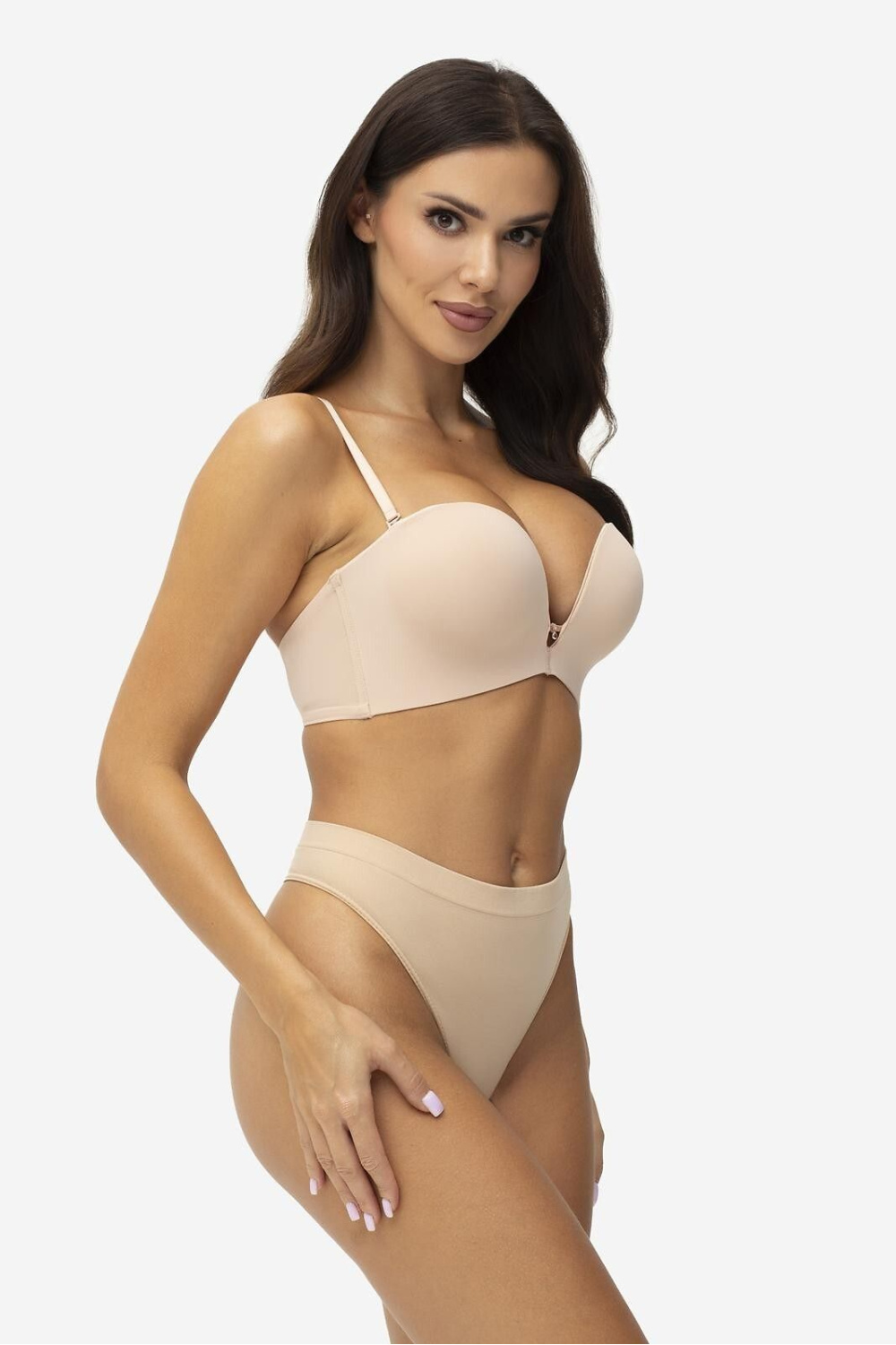 Biustonosz push up Biustonosz Push-up Model Joyce Beige - Gatta - obrazek 2